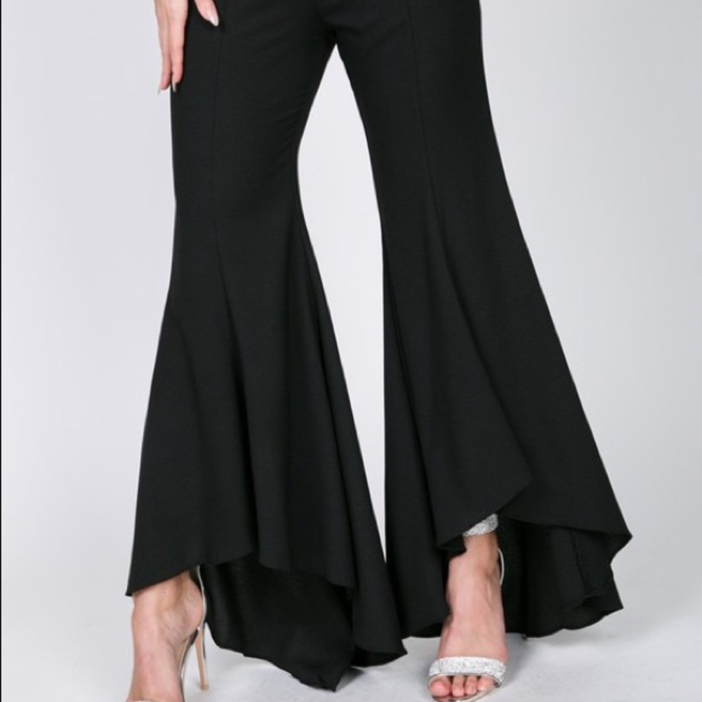 Ruffle Bottom Pants - Picture 2 of 2